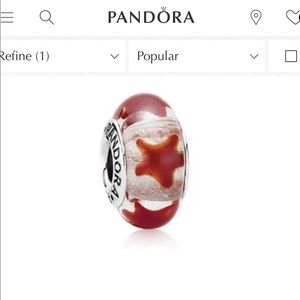 PANDORA charm glass Bead/Charm